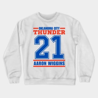 Oklahoma City Thunder Wiggins 21 Basketball Player Crewneck Sweatshirt